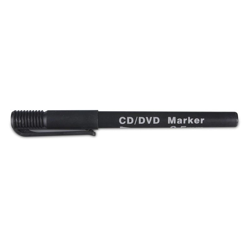 Marker do płyt CD/DVD DONAU, 0, 3-0,4mm, czarny, 7374001PL-01