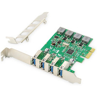 Karta rozszerzeń (Kontroler) USB 3.0 PCI Express 4xUSB 3.0 Low Profile Chipset: VL805