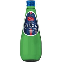 Woda mineralna KINGA PIENIŃSKA, gazowana, butelka szklana zielona 0,33l