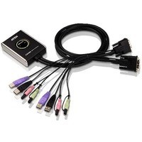 Rozdzielacz 2-Port USB DVI/Audio Cable KVM