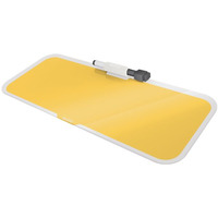 Szklany notatnik na biurko Leitz Cosy poziomy żółty 52690019