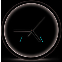 Zegar ścienny czarny LYON EHC016K ESPERANZA