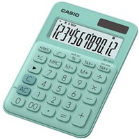 Kalkulator biurowy CASIO MS-20UC-GN-BOX, 12-cyfrowy, 105x149, 5mm, zielony, box