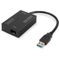 Karta sieciowa przewodowa USB 3.0 A do RJ45 Gigabit SFP Ethernet 1 Gbps Fiber Chipset RTL8153