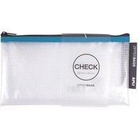 Torebka APLI Zipper Bag, Check, 230x130 mm, mix kolorów