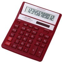 CITIZEN Kalkulator SDC888 XRD czerwony 12-cyfrowy wyświetlacz