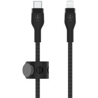 Kabel BoostCharge USB-C/Lightning Silikonowy w oplocie 3m czarny