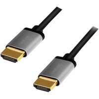 Kabel HDMI 4K/60Hz, aluminium 2m Czarny