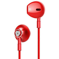 Słuchawki Lenovo HF140 (przewodowe, douszne, czerwone)