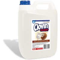 Mydło w płynie 5L ANTYBAKTERYJNE (białe) mleko i kokos z gliceryną CLOVIN