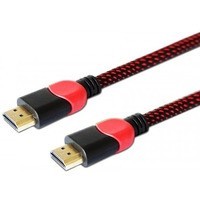 Kabel HDMI 2.0 dedykowany do PC czerwono-czarny 3 m, GCL-04