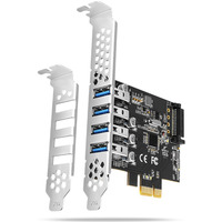 PCEU-43RS Kontroler PCIe 4x port USB 3.2 GEN 1, UASP, chipset Renesas, 15-pin SATA zasilacz