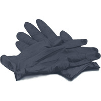 Rękawice nitrylowe S (100) czarne bezpudrowe 8%VAT
