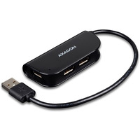 Hub HUE-X4B 4-portowy USB 2.0 kabel 20cm Czarny