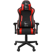 Krzesło gamingowe Scorpion czarno-czerwone