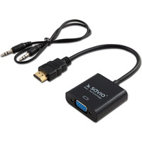 Adapter SAVIO CL-23/B (HDMI M - D-Sub (VGA) F; 0, 20m; kolor czarny)