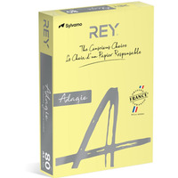 Papier ksero REY ADAGIO, A4, 80gsm, 49 żółty kanarkowy pastel *RYADA080X423 R200, 500 ark