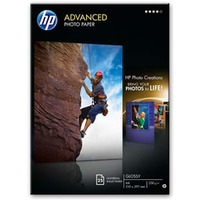 HP Advanced Glossy Photo Pa, Q5456A, foto papier, połysk, zaawansowany typ biały, A4, 250 g/m2, 25 szt., atrament