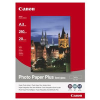 Canon Photo Paper Plus Semi-G, SG-201 A3, foto papier, półpołysk, satynowy typ 1686B026, biały, A3, 260 g/m2, 20 szt., atrament