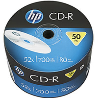 HP CD-R, CRE00070-3, 69300, 50-pack, 700MB, 52x, 80min., 12cm, bez możliwości nadruku, bulk, do archiwizacji danych