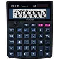 Rebell Kalkulator RE-PANTHER 12 BX, czarna, biurkowy, 12 miejsc