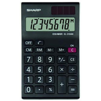 Sharp Kalkulator EL-310ANWH, czarno-biały, biurkowy, 8 miejsc