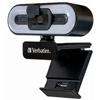 Verbatim kamera web Full HD 2560x1440, 1920x1080, USB 2.0, czarna, Windows, Mac OS X, Linux kernel, Android Chrome, FULL HD, 30 FP