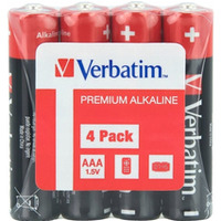 Bateria VERBATIM Premium Alkaline AAA/LR03 1, 5V alkaliczna taca (4szt) (49500)