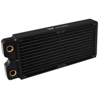 Chłodzenie wodne Pacific CLM240 slim radiator (240mm, 5x G 1/4 miedź) czarne