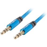 Kabel Premium Minijack - Minijack M/M 3.5mm 1m niebieski